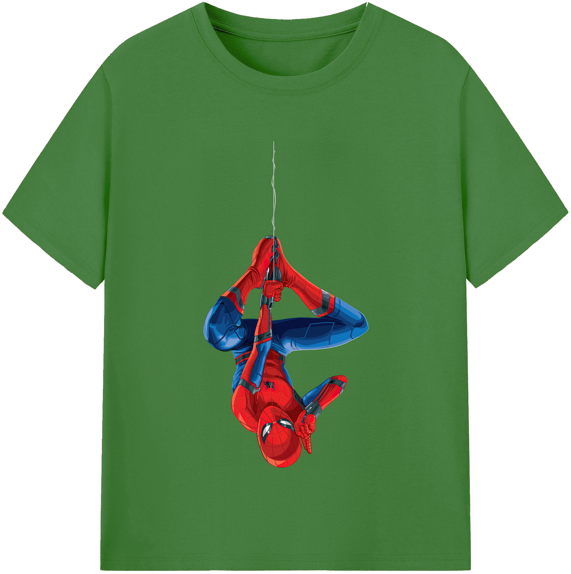 （画像用） Spider Man スパイダーマン レディースカジュアルプリントTシャツ（綿100％）